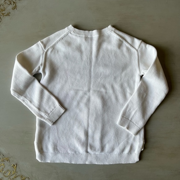 Girls Vineyard Vines white whale sweater - Picture 4 of 4